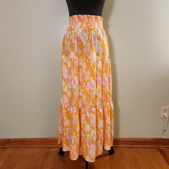 MICHELLE MCDOWELL Sadie Spring Blooms Orange 2pc Set, Size Medium - Picture 7 of 16